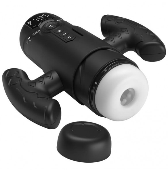 PRETTY LOVE - AETOLIA Thrusting Suction Vibration Masturbator (Chargeable - Black) PRETTY LOVE - AETOLIA Thrusting Suction Vibration Masturbator (Chargeable - Black)